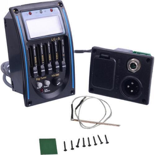 EQ Equalizer System pickup guitar EQ Preamp None EQ Equalizer Pickup Tuner LCD Screen Tuner for Acoustic Guitar