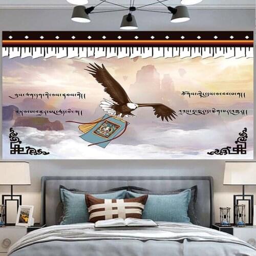 Eagle tapestry wall hanging carpet large wall blanket dorm wall sheet trippy tapestry