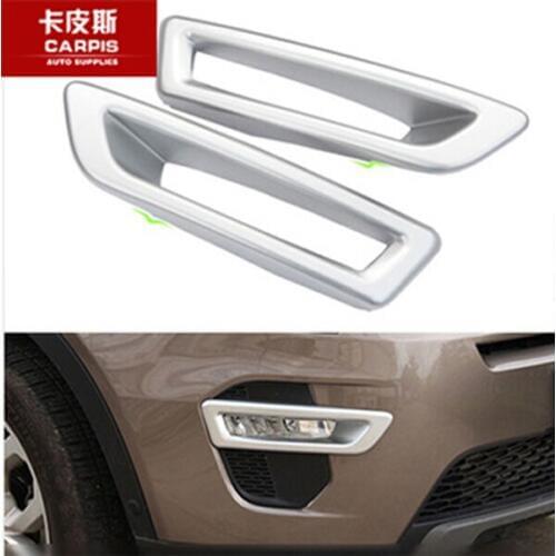 Chrome Car Front Fog Light Lamp Cover Trim Car Exterior Lamp Sticker For Land Rover Discovery Sport 2015 2016 2017 Car Styling