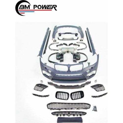 F16 X6 2015y-2019y body kits fit for F16 X6 PP material body kits to F16 X6M style muffler bumper griller body kits