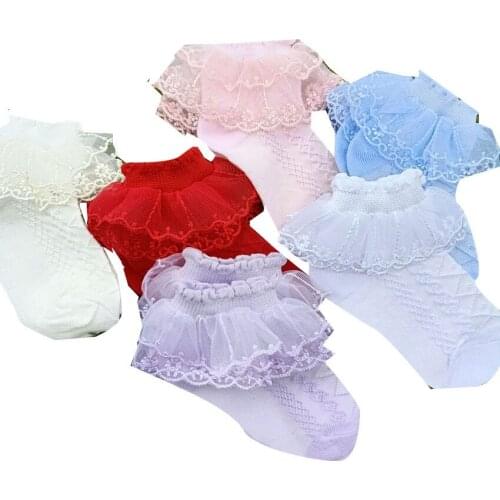 Baby Girl Summer Thin Section Children Lace Socks Baby Hosiery Spring And Autumn Mesh Lace Princess Sock