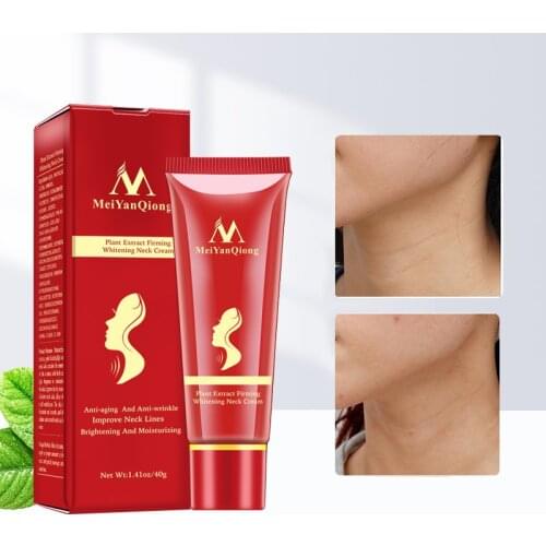 MeiYanQiong Neck Firming Rejuvenation Cream Anti-Wrinkle Firming Skin Whitening Moisturizing Neck Serum Mild Peeling Beauty Neck