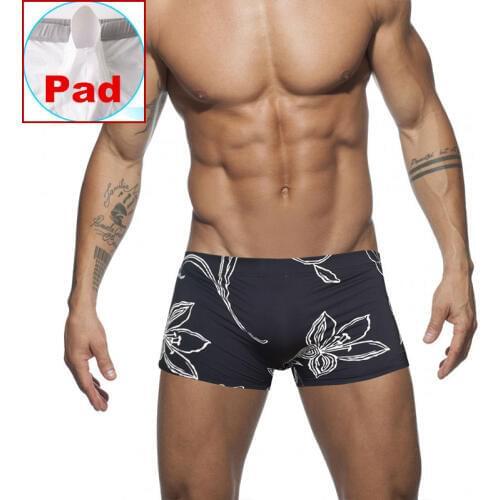 Men Swimwear with Penis Pouch Mens Push Up Swimming Trunks Shorts Briefs Boxer Black Man Gay Swimsuit Sexy Sunga Swim Underwear