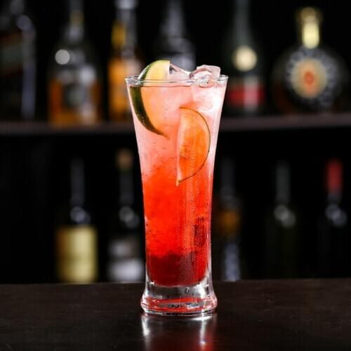 Lead-free glass horn cup, cocktail glass, milk tea cup, waist cup, mojito cup, juice cup