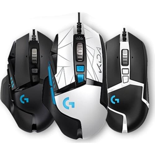 New Logitech G502 HERO KDA LIGHTSYNC RGB Gaming Mouse USB Wired Mice 25600 DPI Adjustable Programming Mice for Mouse Gamer