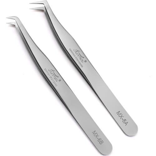 FUNMIX New Premium Eye Lashes Tweezer Professional for 3D/6D Volume Eyelash Extension Best Quality Fan Lash Tweezer MX6A/MX6B