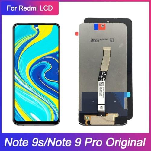 Original LCD For Xiaomi Redmi Note9S LCD Display Touch Screen Digitizer Assesmbly For Redmi Note 9 Pro LCD