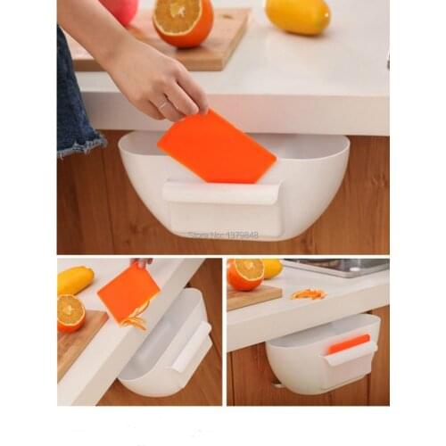 Plastic storage box desktop garbage storage bin