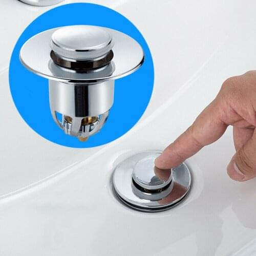 Bathtub Plug Stainless Steel Basin Drain Bounce Core Filter Plug Rebound Core Bath Sink Popup Stopper
