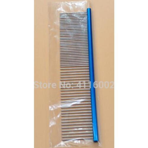 Pet Dog Comb Professional Hair Trimmer Comb Stainless Steel Stripe Grooming Comb Shedding Hair Cleaning Grooming Tool