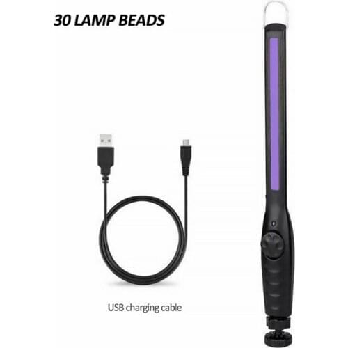 Handheld LED Ultraviolet UVC Disinfection Lamp Germicidal Light 3W for Bed