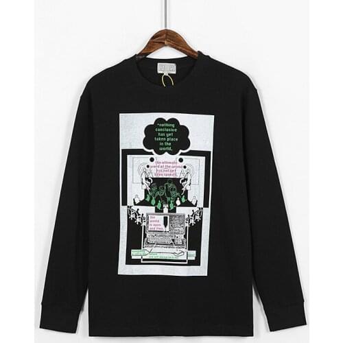 Cavempt high street used printed sweater Street loose computer printed round neck Pullover