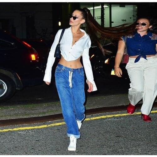 Women sexy V neck Backless Tops wild Long Sleeve Elegant Crop Tops hot sale white T-shirt Leisure vacation home clothing