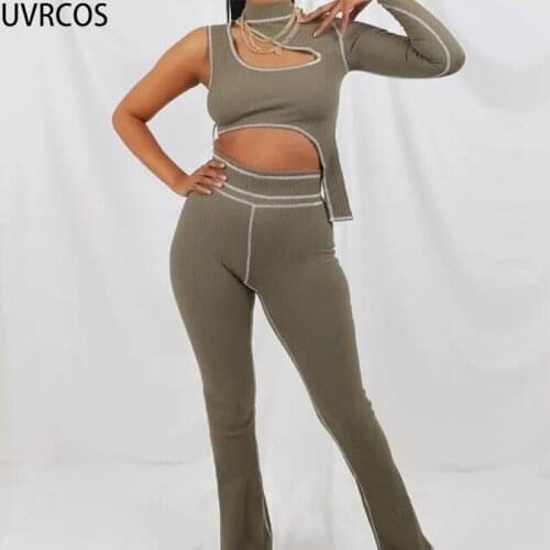 UVRCOS Cut Out Knitted Two Piece Set Women Summer Sequined Crop Tanks+Shorts Matching Outfits Female Clothing Active Streetwear