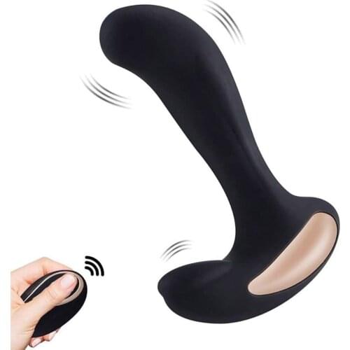 12 Powerful Pulse Modes Personal Wireless Remote Control Electric Massager with Rechargeable Prostate Stimulator Toys for Man