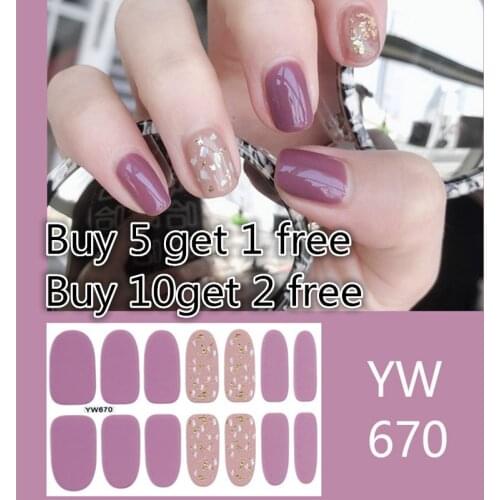 2020 New Fashion 3D Nail Decals Art Stickers Designer DIY Nail Polish Strips Wraps for Party Decor