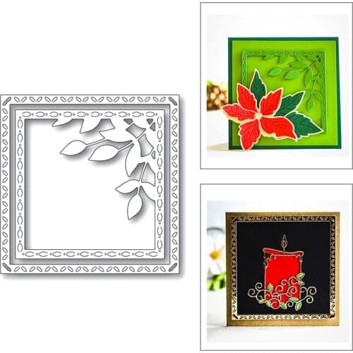 2020 New Rectangle Square Frame Edge Embossing Metal Cutting Dies For DIY Background Greeting Card Scrapbooking Making No Stamps