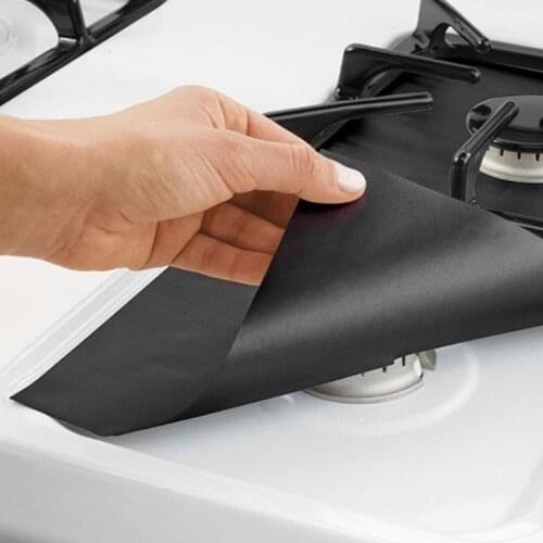6pcs/set Reusable Gas Stove Cooker Protectors Cover/liner Clean Mat Pad Kitchen Gas Stove Stovetop Protector Kitchen Accessories