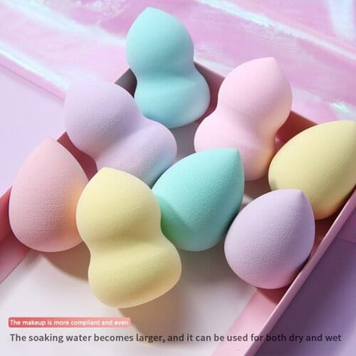 8pcs/set Of Makeup Sponge Wet And Dry Makeup Puff Foundation Powder Cheek Beauty Cosmetics Puff Tool