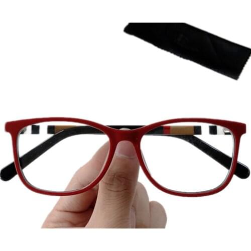 Design Women Small Butterfly Plank Full Frame 53-16-140 Rectangular Plain Glasses Plaid Leg for Prescription Eyewear