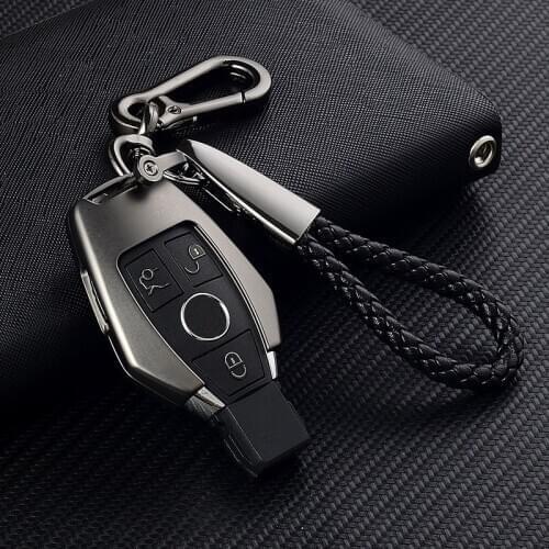 For Mercedes Benz W203 W204 W212 C180 GLK300 CLS CLK CLA SLK C S E Class Remote Smart Car key Case Cover Zinc Alloy key Set Bag