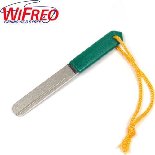 Wifero [ 1 PCS ] Double Faces Diamond Fishing Fly Hone Hook Sharpener Mini Size Tool 120/240 Grit