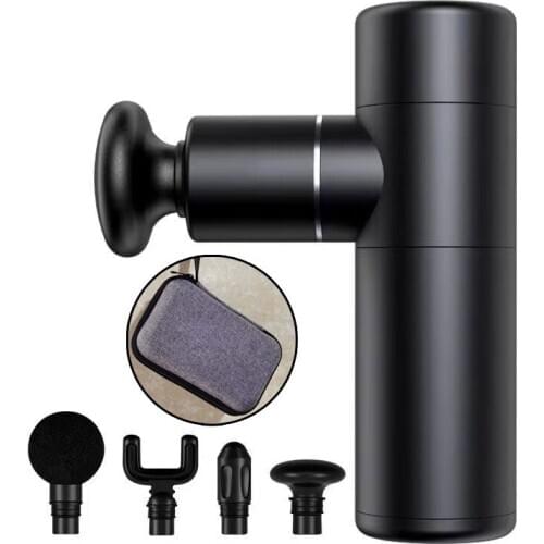 Mini Electric Muscle Massage Gun Pocket Neck Muscle Massager Therapy Vibrating Body Massage Relaxation Pain Relief Fascia gun