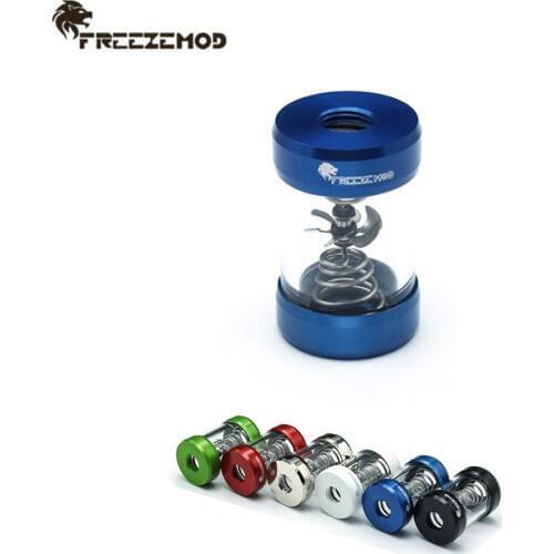 FREEZEMOD Multi Color Cylinder Water Flow Indicator Liquid Flow Meter Observing Water Cooler For Flow Modding