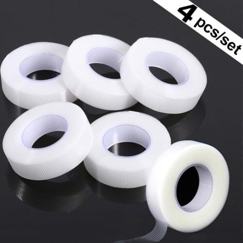 4PCS Bundle Sale Grafting Lashes Medical Adhesive Tape Eyelash Extension Breathable Non-woven Cloth Tapes for Wholesale