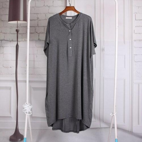 Summer Maternity Dress Simple Nursing Nightdress Cardigan Pregnant Women Clothes Modal Casual Dress Home Go Out Dresses