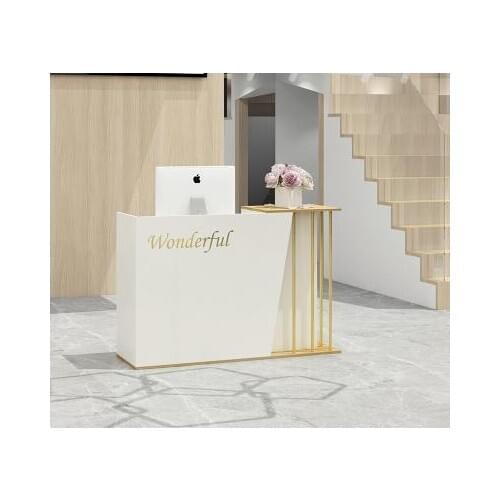 Small flat front desk for cashier shop