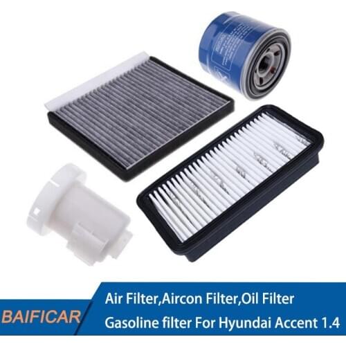 Baificar Brand New Air Filter 26300-35503 Aircon A/C Filters Oil Filter For Hyundai Accent Solaris 1.4