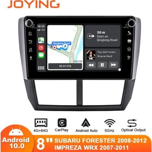 Joying 8inch Android10 Car Radio for Subaru Forester 2008-2012/ Impreza WRX 2007-2011 GPS Carplay DSP SPDIF Optical Output DVR