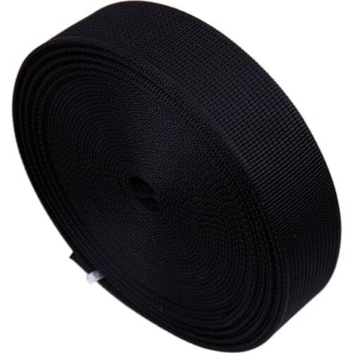 Nylon stripe webbing 1.2" black nylon webbing