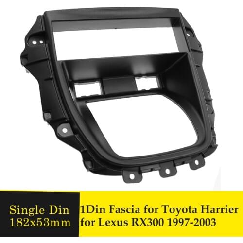 Single Sin Car Radio Frame Dashboard Panel Frame Fascia CD Player Dash Bezel for Lexus RX-300 RX300 for Toyota Harrier 1997-2003