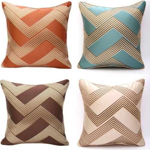 LISM Modern Design Luxury Silk Pillow Cover Sofa Decoration Cushion Cover 48x48cm For Bed or Sofa Decoration