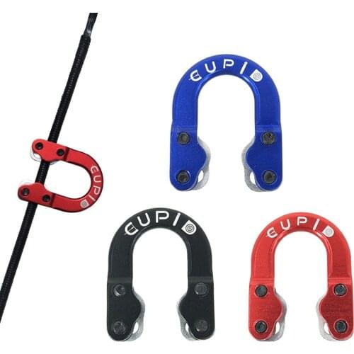 Compound Bow D Loop Aluminum U Ring Buckle D Rope Hunting Shooting Bow Accessories D Loop use with Bow Release