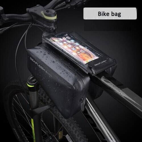 2in1Phone touchable bickepaking saddle bycicle bag front tube holder bottle bag mtb gadget motorcycle drybag cycling accessories