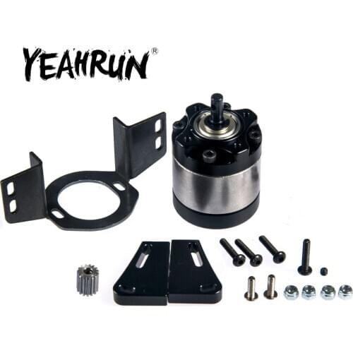 Metal Aluminum 1:5 Planetary Center Gearbox Transmission Case for D90 1:10 RC Crawler Cars Upgrade Parts