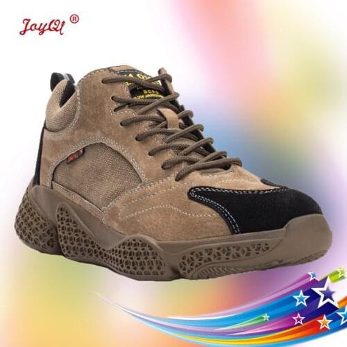 Women Work Sneakers Men Safety Shoes Steel Toe Cap Fashion Size 36-45 JOY-226