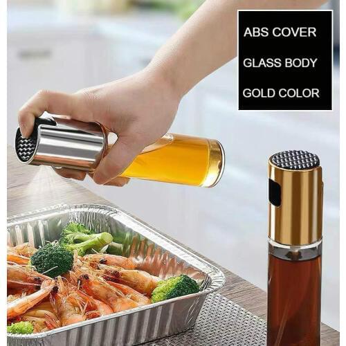 1/2/4pcs Glass Spray Bottle Oil Barbecue Salad BBQ Sprayer Empty Bottle Baking Cooking Kitchen Tool Pot Cookware ABS Olive Pump