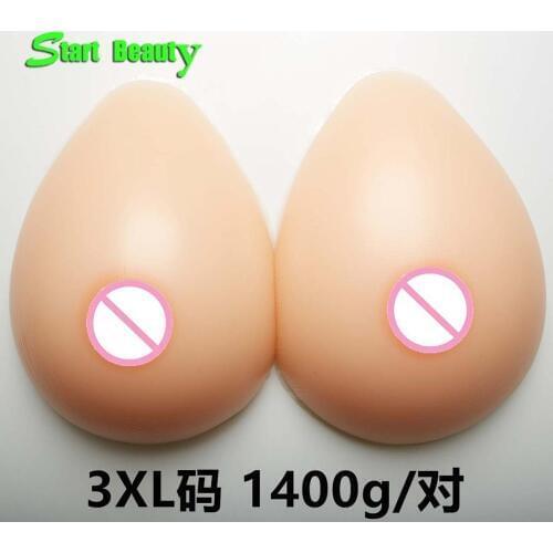 1400g/pair E Cup 100% medical silicone material silicone artificial breast fake boobs pad gestante for mencrossdresser vagina