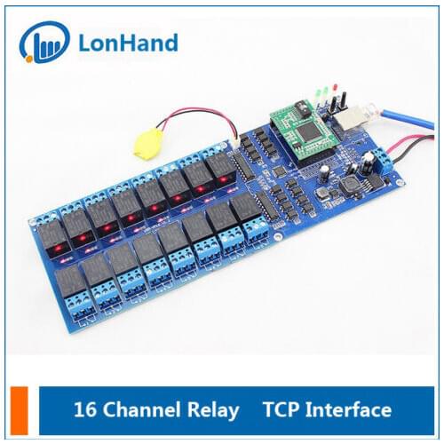 16 Channel Remote Relay Switch with TCP Interface, 16 Channel