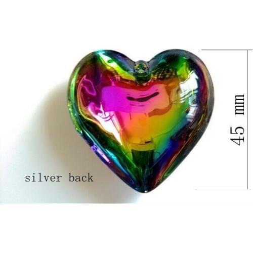 20pcs hearts plus 20pcs rings Crystal heart pendant Prism Crystal chandelier replacement Suncatcher Free Shipping