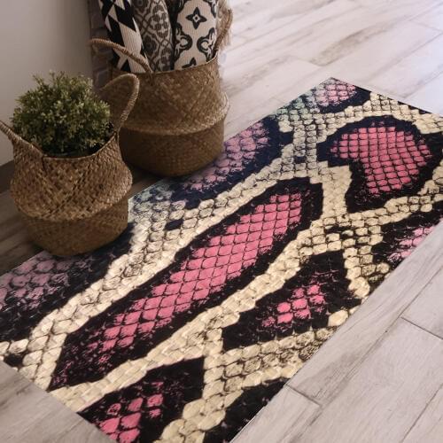 3D Snake False Carpet Wall Floor Stickers Home Decal Non-slip PVC Sticker 60x120cm
