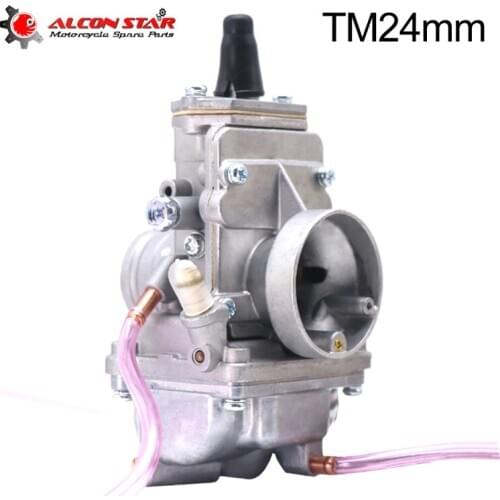 Alconstar-Mikuni TM24mm 24mm Motorcycle Carburetor Carb Flat Slide Fit for Yamaha RZ250 RZ350 For Kawasaki KX125 KX250 For Honda