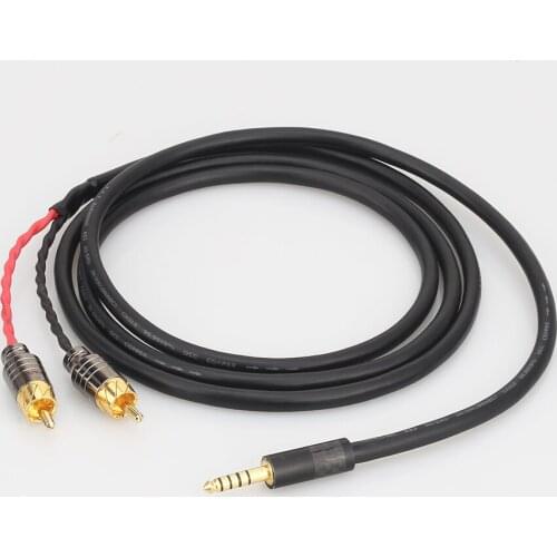 Audiocrast A53 4.4mm to 2 RCA Balance Replacement Auido Upgrade Cable Cord Sound Cable