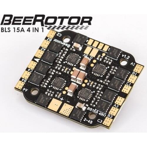 BeeRotor BS15A 4in1 OneShot/MultiShot/DSHOT/BLHeli_S ESC 2-4S