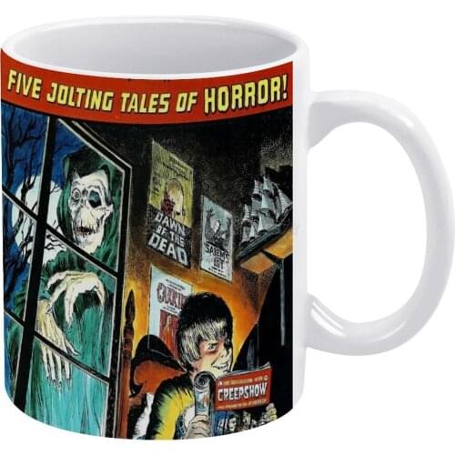 Creepshow White Mug Coffee Mug Afternoon Tea Christmas Cups Ceramic Mug 330ml for Coffee Creepshow Stephen King Horror Stories Z