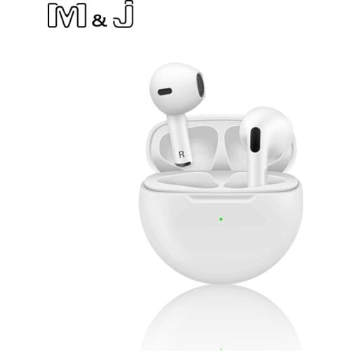 M&J Air pro 6 9D TWS Bluetooth Earphone True Wireless Stereo For iPhone Xiaomi Huawei HiFi Bass Headset Sport Earpiece With Mic